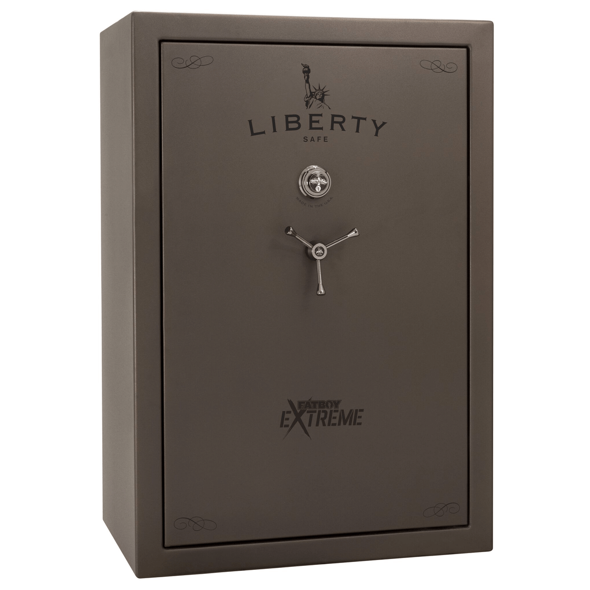 Fatboy Series | 64XT | Level 5 Security | 110 Minute Fire Protection | Dimensions: 60.5&quot;(H) x 42&quot;(W) x 27.5&quot;(D) | Up to 60 Long Guns | Bronze Textured | Mechanical Lock